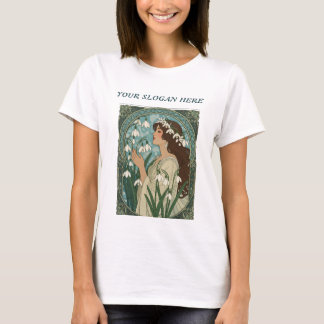 Snowdrop Woman Mother-Focused Birth Month T-Shirt