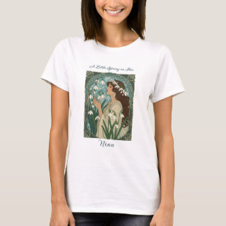 Snowdrop Woman Mother-Focused Birth Month T-Shirt