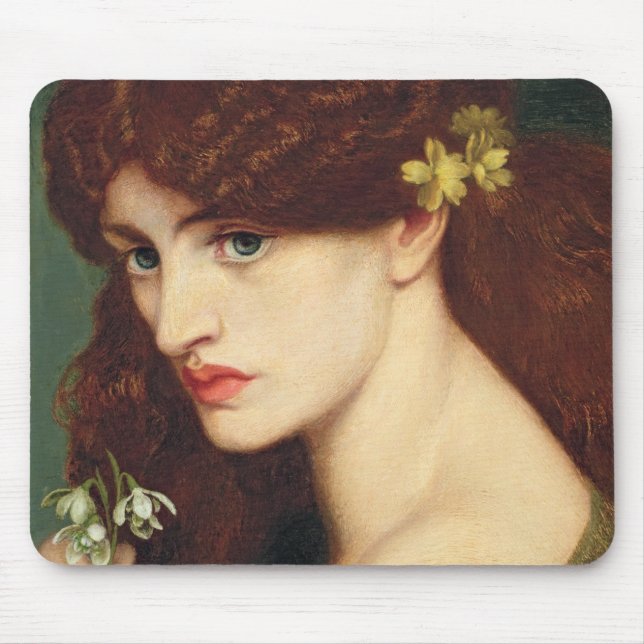 Snowdrops, 1873 (oil on canvas) mouse mat (Front)