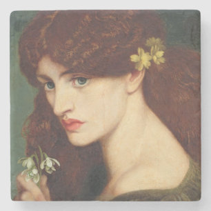 Snowdrops, 1873 (oil on canvas) stone coaster