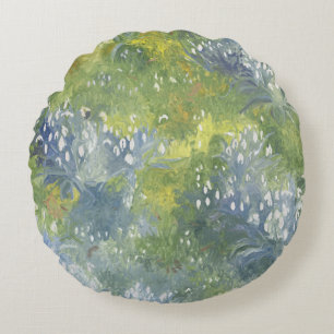 Snowdrops 2014 round cushion