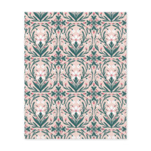 Snowdrops Floral Pattern Flat Paper Sheet