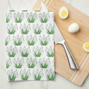 Snowdrops Floral White Flowers Nature Watercolor K Tea Towel