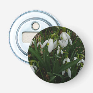 Snowdrops I (Galanthus) White Spring Flowers Bottle Opener