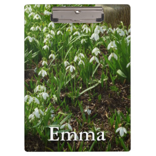 Snowdrops II (Galanthus) Spring Floral Clipboard