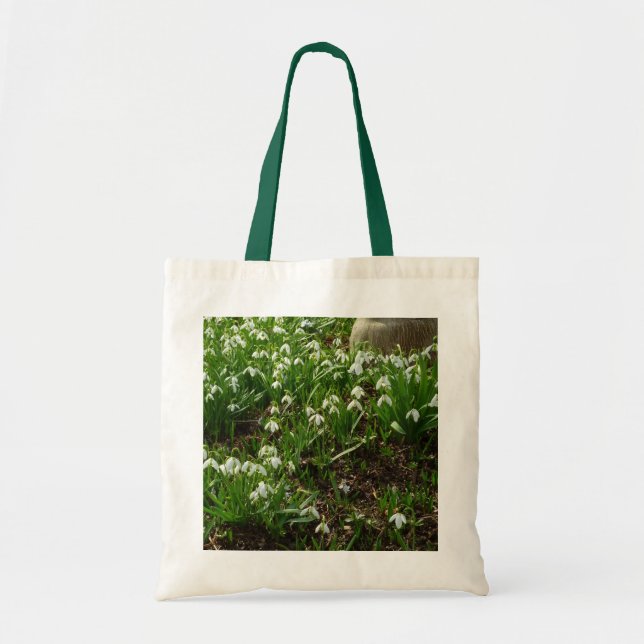 Snowdrops II (Galanthus) Spring Floral Tote Bag (Front)