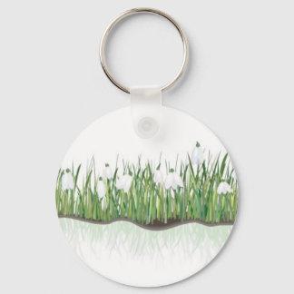 snowdrops key ring