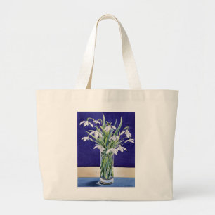 Snowdrops Large Tote Bag