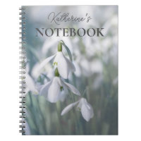 Snowdrops Personalised Notebook 