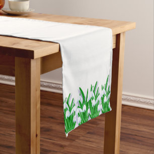 Snowdrops Short Table Runner