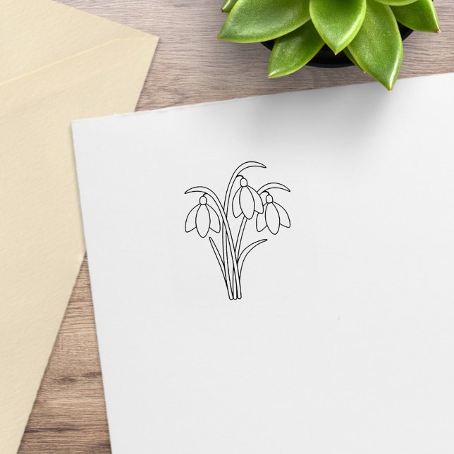 Snowdrops - Spring Flowers 2 Rubber Stamp (Creator Uploaded)