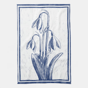Snowdrops Tea Towel