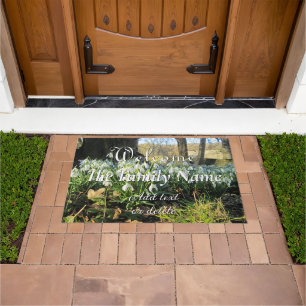 Snowdrops Under an English Yew Tree - Doormat