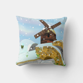 Snowdrops windmill cushion