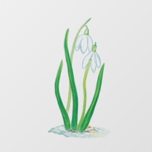 Snowdrops  window cling