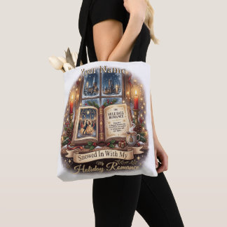 Snowed In With My Holiday Romance Canvas Tote Bag