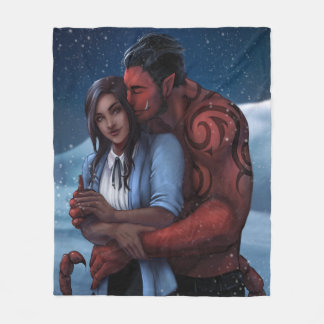 Snowed in with the Alien Warlord Throw Fleece Blanket