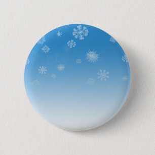 Snowfall 6 Cm Round Badge