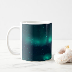 Snowfall Aurora Borealis - Northern Lights Artwork Coffee Mug