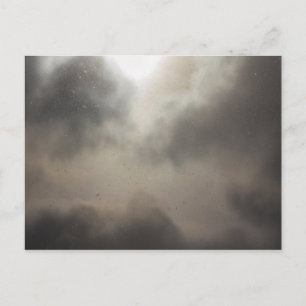 Snowfall During a Partially Cloudy Day Postcard