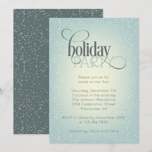 Snowfall Holiday Party Invitation