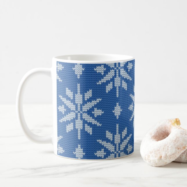 Snowfall Knit Coffee Mug (With Donut)