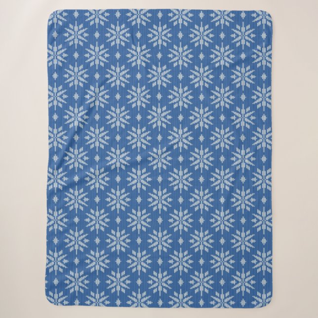 Snowfall Knit Sherpa Blanket (Front)