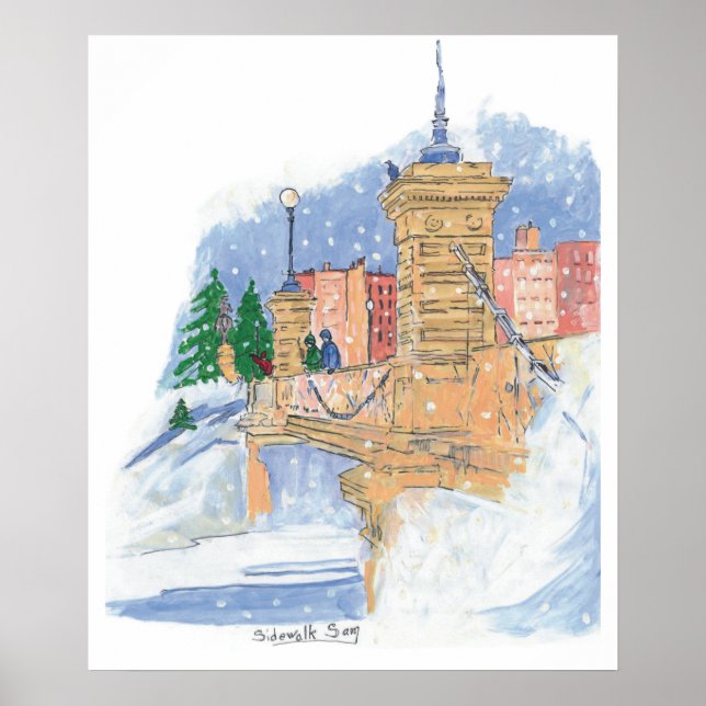 Snowfall Lagoon Poster (Front)