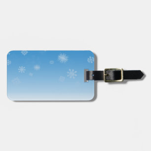 Snowfall Luggage Tag