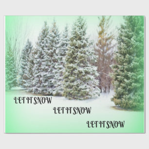 Snowfall Magic Holiday Wrap Wrapping Paper