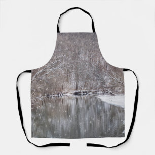 Snowfall Over Finley River Apron