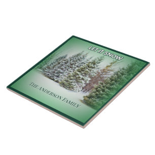 Snowfall Serenity Forest Tile
