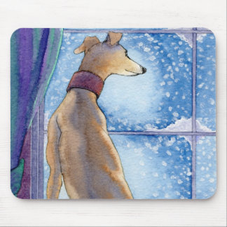 Snowfall - Snow Through the Window MOUSEMAT