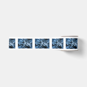 Snowfall Winter Christmas Tree Grosgrain Ribbon