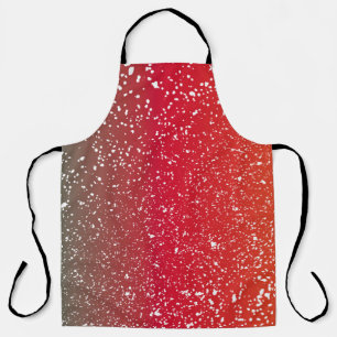 Snowfalls on colourful background vintageabstract, apron