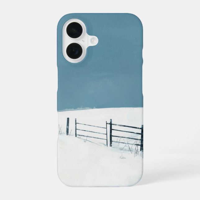 Snowfield Geometry iPhone 16 Case (Back)