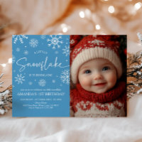 Snowflake 1st Birthday Winter Onederland Photo