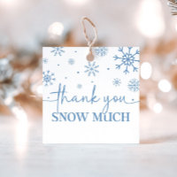 Snowflake 1st Birthday Winter Thank You