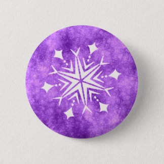 SNOWFLAKE 3 6 CM ROUND BADGE