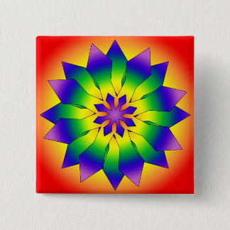 Snowflake 4444 15 cm square badge