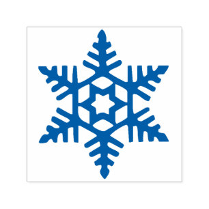 Snowflake 4 of 6 self-inking stamp