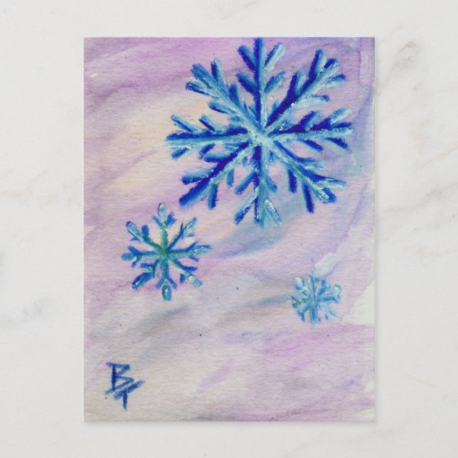 Snowflake ACEO Postcard (Front)