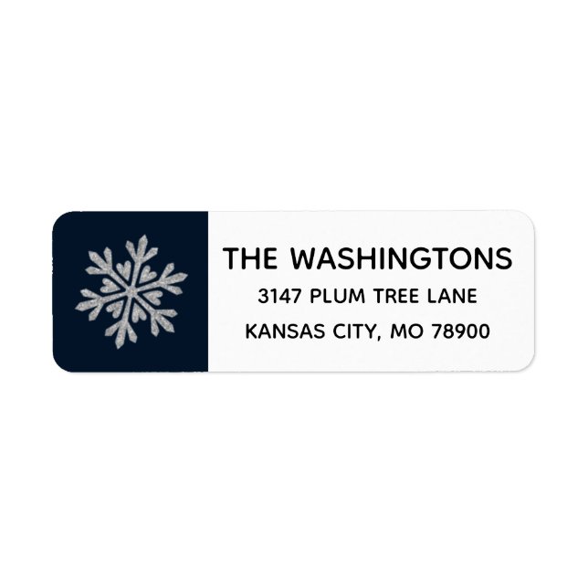 Snowflake Address Label (Front)