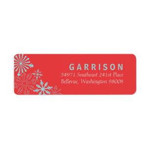 Snowflake Address Label