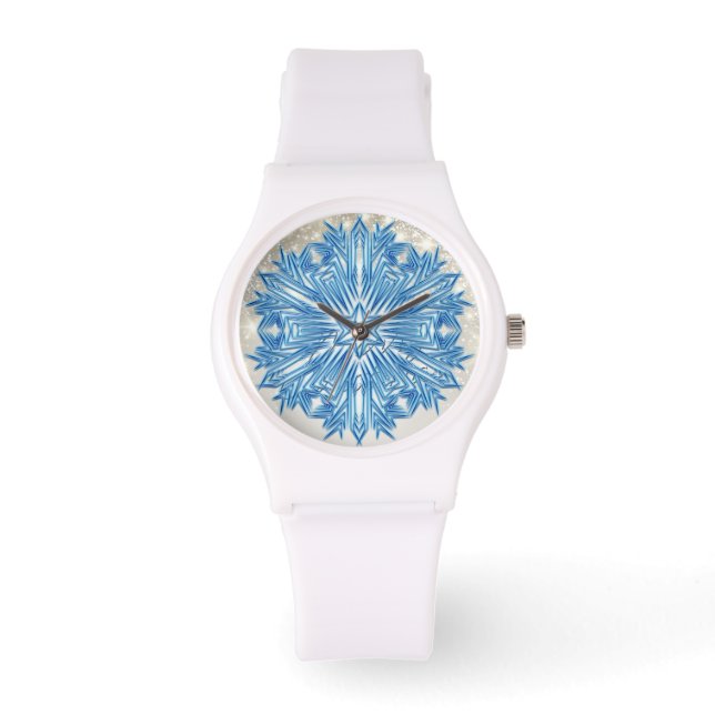 Snowflake Art 11 Watch & Numeral Options (Front)