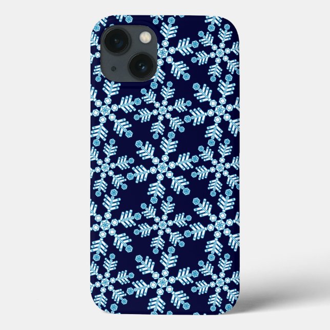 Snowflake Art Deco Pattern Case-Mate iPhone Case (Back)