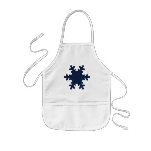 Snowflake Arts & Crafts / Cooking Apron - White