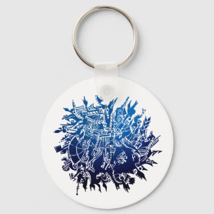 Snowflake B3 Key Ring