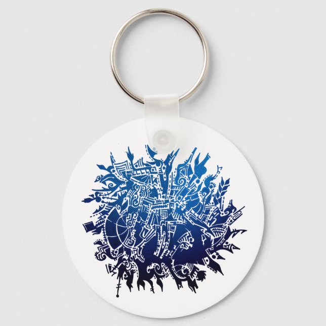 Snowflake B3 Key Ring (Front)