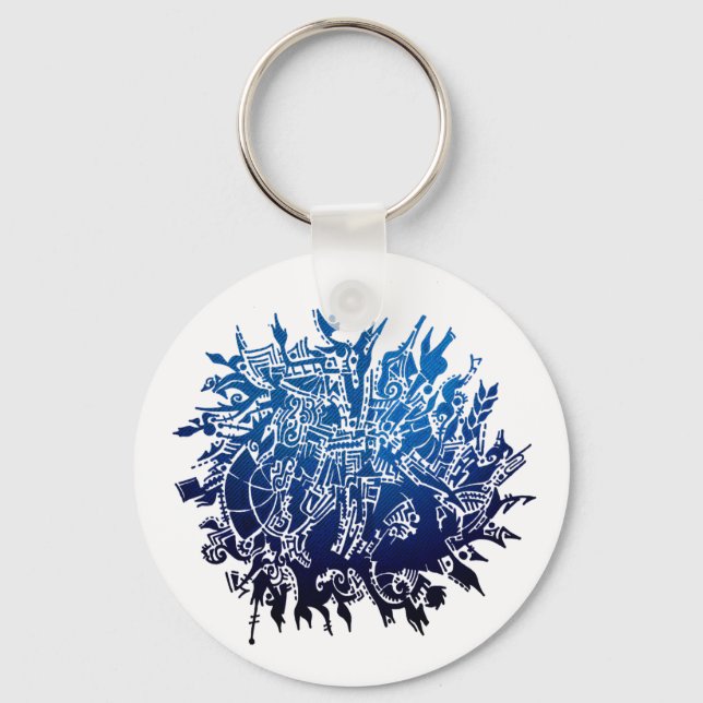 Snowflake B3 Key Ring (Front)
